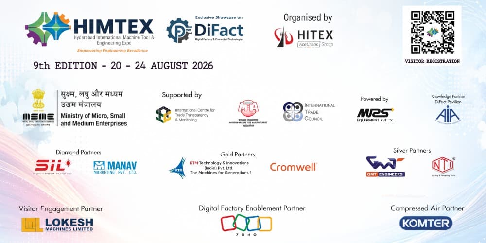 HIMTEX 2026 તેની સૌથી મોટી આવૃત્તિ સાથે પરત ફર્યું, જે સ્માર્ટ મેન્યુફેક્ચરિંગના ભવિષ્યને દર્શાવે છે.