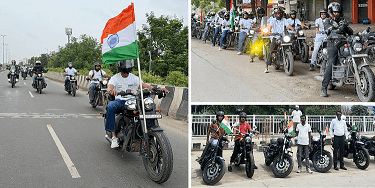 ભારતના 80માં સ્વતંત્રતા દિવસની ઉજવણી કરવા માટે 2,000 જાવા, યેઝદી અને બીએસએ રાઇડર્સ એક સાથે આવ્યા