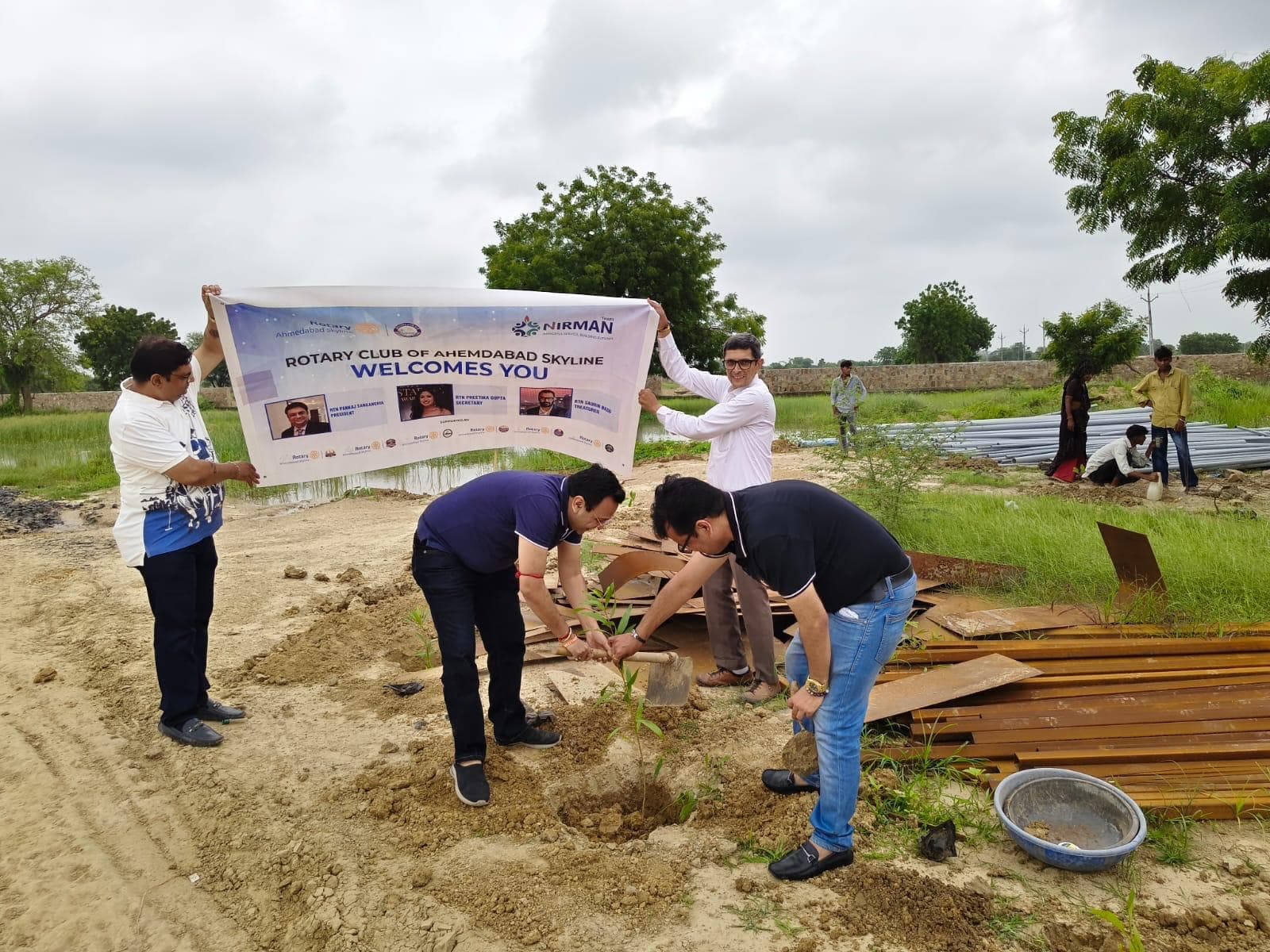 રોટરી સ્કાયલાઇન જ્યુપિટર દ્વારા 1,000થી વધુ રોપાઓનું વાવેતર; આ રોટરી વર્ષ માં 10,000+ રોપાઓ વાવવાનો સંકલ્પ